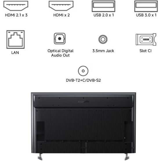 Телевизор Xiaomi TV S Pro Mini LED 75 2026 / ELA6336EU , 189 см, 3840x2160 UHD-4K , 75 inch, Android , Mini LED , Smart TV
