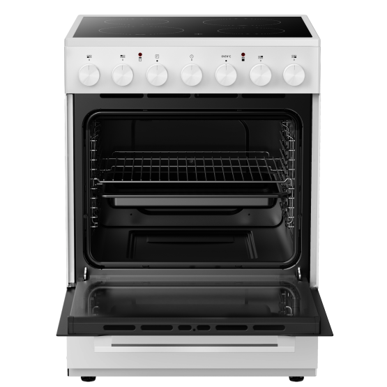 Готварска печка (ток) Crown CEC60M8W , Бял , Керамични