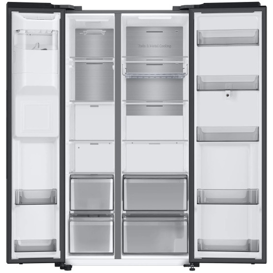 Хладилник Side-by-Side Samsung RS6HA8891B1/EF FAMILY HUB*** , 614 l, E , No Frost , Черен