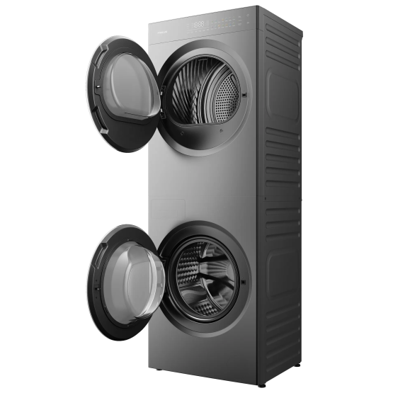 Пералня със сушилня Finlux ComboWash FWT9080GR , 1200 об./мин., 8 kg, 9.00 kg, A , E , Inox
