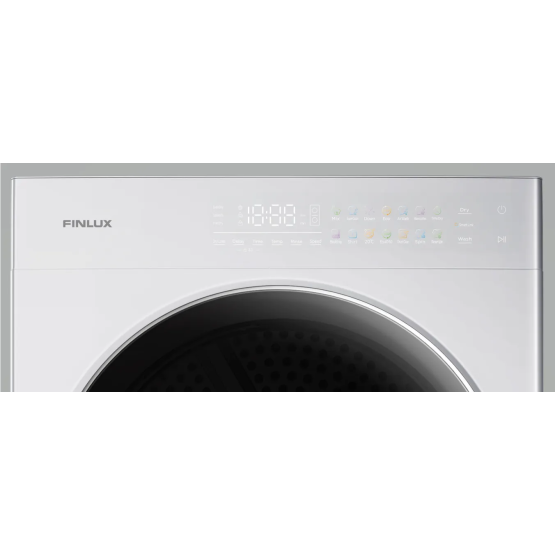 Пералня със сушилня Finlux ComboWash FWT9080WH , 1200 об./мин., 8 kg, 9.00 kg, A , E , Бял
