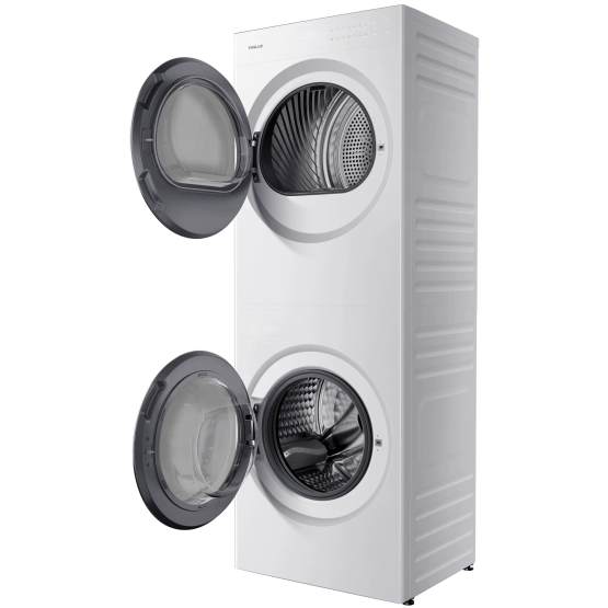 Пералня със сушилня Finlux ComboWash FWT9080WH , 1200 об./мин., 8 kg, 9.00 kg, A , E , Бял
