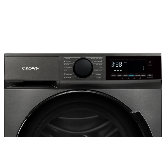 Пералня със сушилня Crown CWD10714DIX , 10.00 kg, 1400 об./мин., 7 kg, A , D , D , Inox
