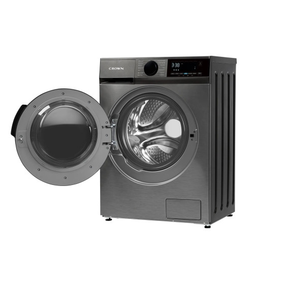 Пералня със сушилня Crown CWD10714DIX , 10.00 kg, 1400 об./мин., 7 kg, A , D , D , Inox