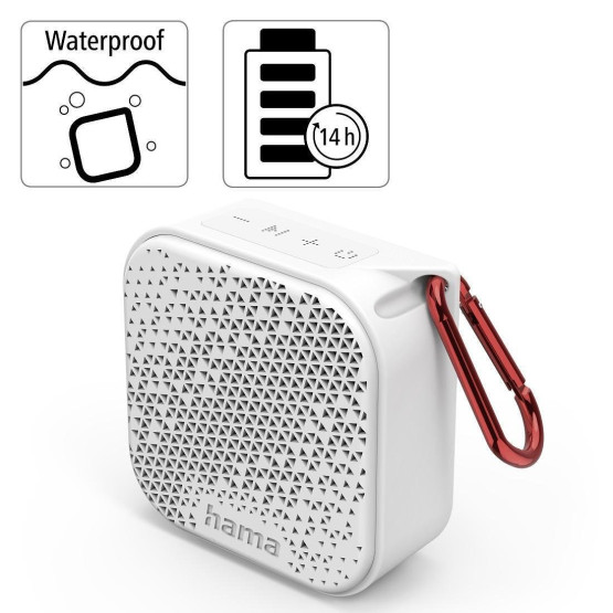 Колонки Hama Pocket 3.0 3.5W 188225 Бяла Водоустойчива