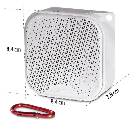 Колонки Hama Pocket 3.0 3.5W 188225 Бяла Водоустойчива