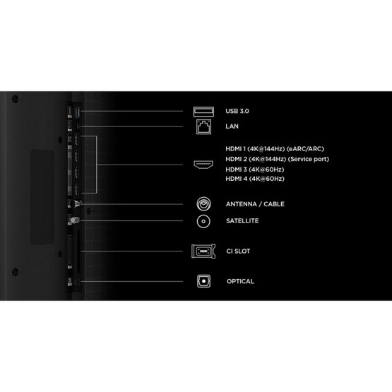 Телевизор TCL ТВ TCL 65RM7L , 164 см, 3840x2160 UHD-4K , 65 inch, Android , LED , Smart TV