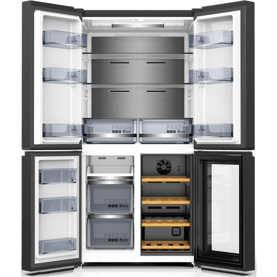Хладилник Side-by-Side Finlux FFD605WBL , 605 l, E , Черен